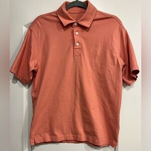 Everlane Men’s Organic Cotton Polo Shirt Burnt Orange Short Sleeve Golf Sz XS